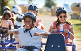 Kart hire at Weymouth Bay holiday park.