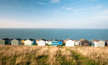 Beach huts on Whitstable beach