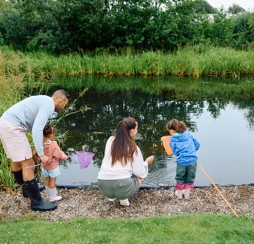 Pond dipping at Primrose Valley