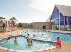 Outdoor pool at Combe Haven