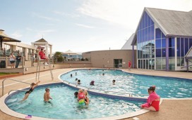 Outdoor pool at Combe Haven