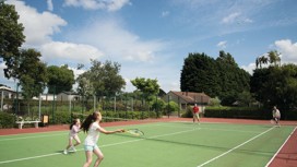 Tennis court at Rockley Park
