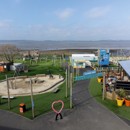 The view over the waterside Adventure Village at Kent Coast