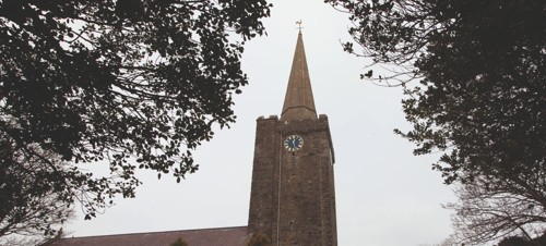 See the spire at St. Mary’s Church