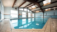 Heated indoor pool at Cardigan View