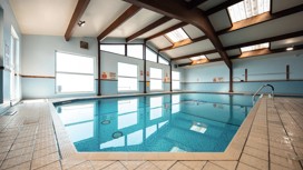 Heated indoor pool at Cardigan View