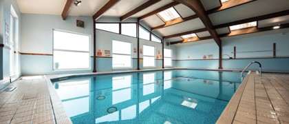 Heated indoor pool at Cardigan View