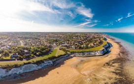 View of the beach at Margate on a sunny day