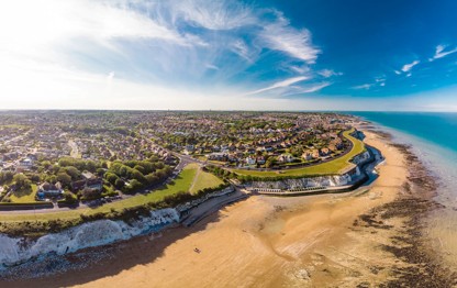 View of the beach at Margate on a sunny day