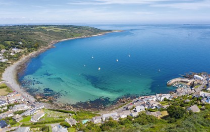 Helston, Cornwall from above