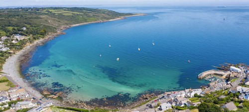 Helston, Cornwall from above