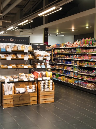 The well-stocked shelves at Craig Tara's Mini Market