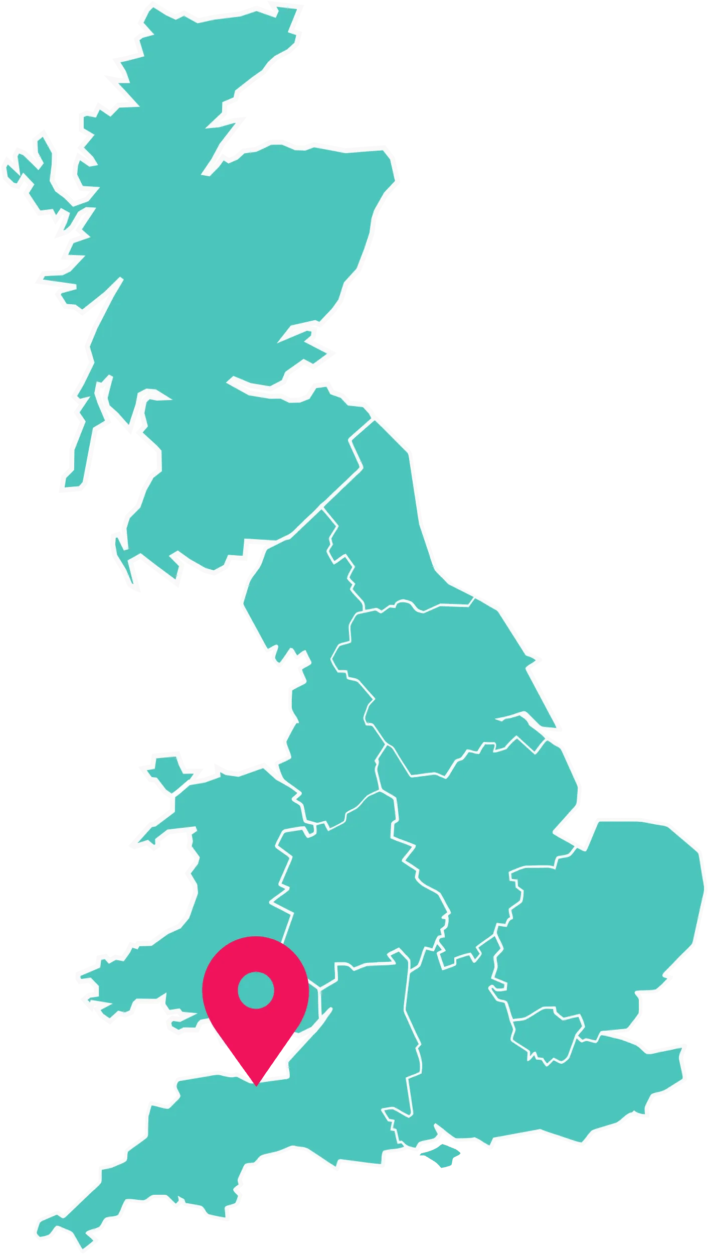 UK map highlighting Static Caravans for sale at Doniford Bay