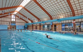 Bobbing along in the well-sized indoor pool at Skegness