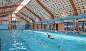 Bobbing along in the well-sized indoor pool at Skegness