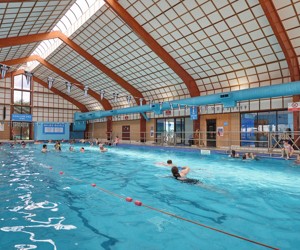 Bobbing along in the well-sized indoor pool at Skegness