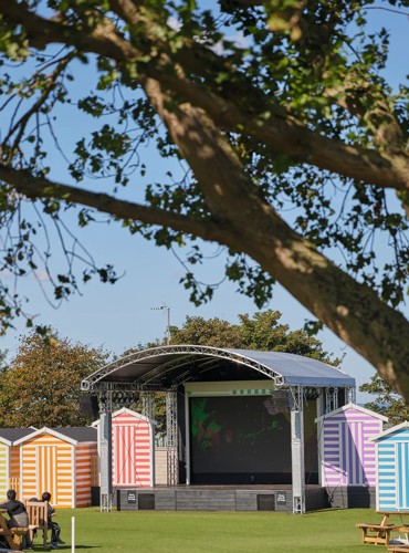 Outdoor stage at Kent Coast