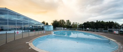 Outdoor pool at Quay West