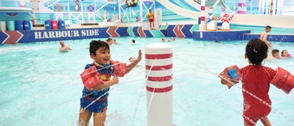 Indoor heated pool at Hafan y Mor