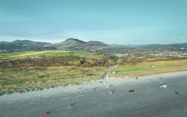 Aerial view of Morfa Bychan