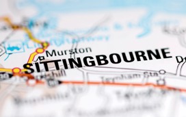 Sittingbourne on the map