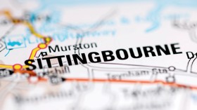 Sittingbourne on the map