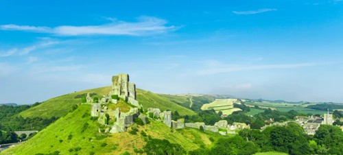 8. Dive into history at Corfe Castle 