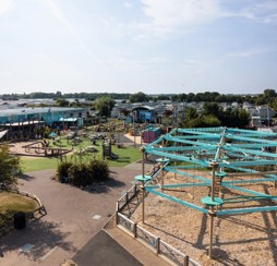 The view of the Adventure Village at Golden Sands from above