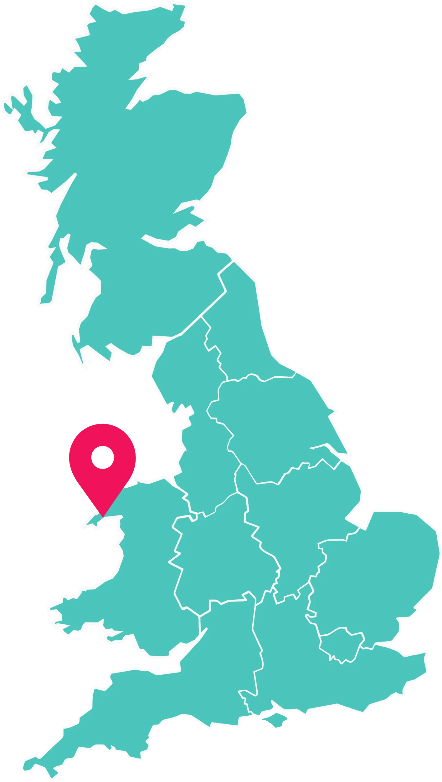 UK map highlighting Static Caravans for sale at Hafan y Môr
