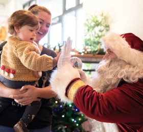 Join Santa for a festive break at Haven.