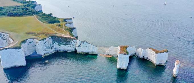 Check out Old Harry Rocks