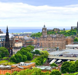 View of Edinburgh, capital of Scotland