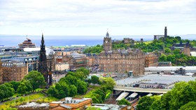 View of Edinburgh, capital of Scotland