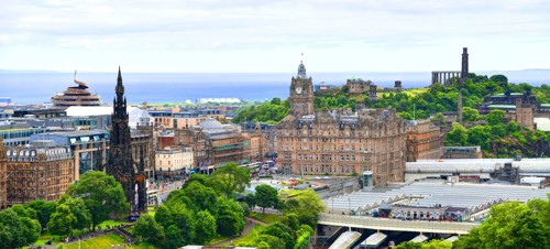 View of Edinburgh, capital of Scotland