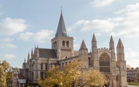 Rochester Cathedral on a sunny day