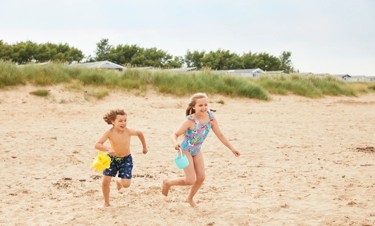 Coastal weekend family walks