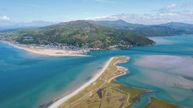 Barmouth, Gwynedd from above