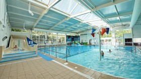 Indoor and outdoor pools at Kiln Park