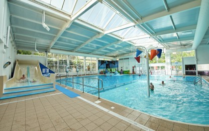 Indoor and outdoor pools at Kiln Park