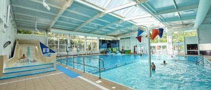 Indoor and outdoor pools at Kiln Park