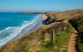 Perranporth beach, Cornwall