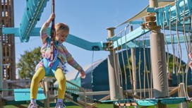 The Mini Aerial Adventure course has exciting elements such as disc walkways and a zip wire, just like the grown-up version