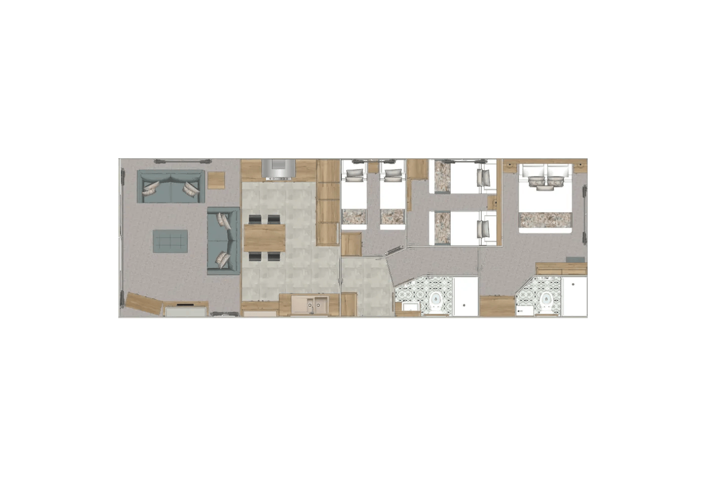 caravan's floorplan