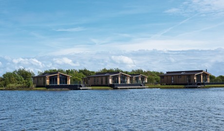 The Tarka Halt Lodge area at Lakeland Leisure Park.