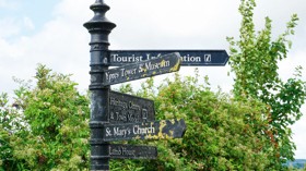 Street signs in pretty Rye, Sussex