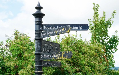 Street signs in pretty Rye, Sussex