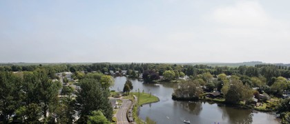 An aerial view of Haggerston Castle