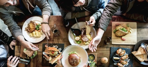 5. Dine on fancy food