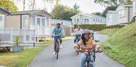 Bike ride through the park
