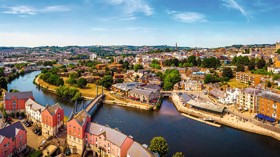 Exeter from above